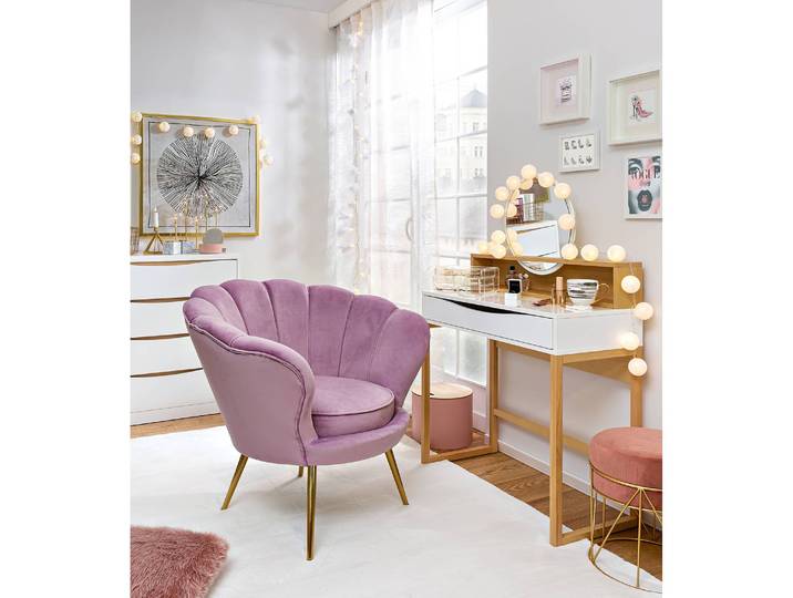 Coiffeuse Frieder 85 x 128 x 40cm Blanc