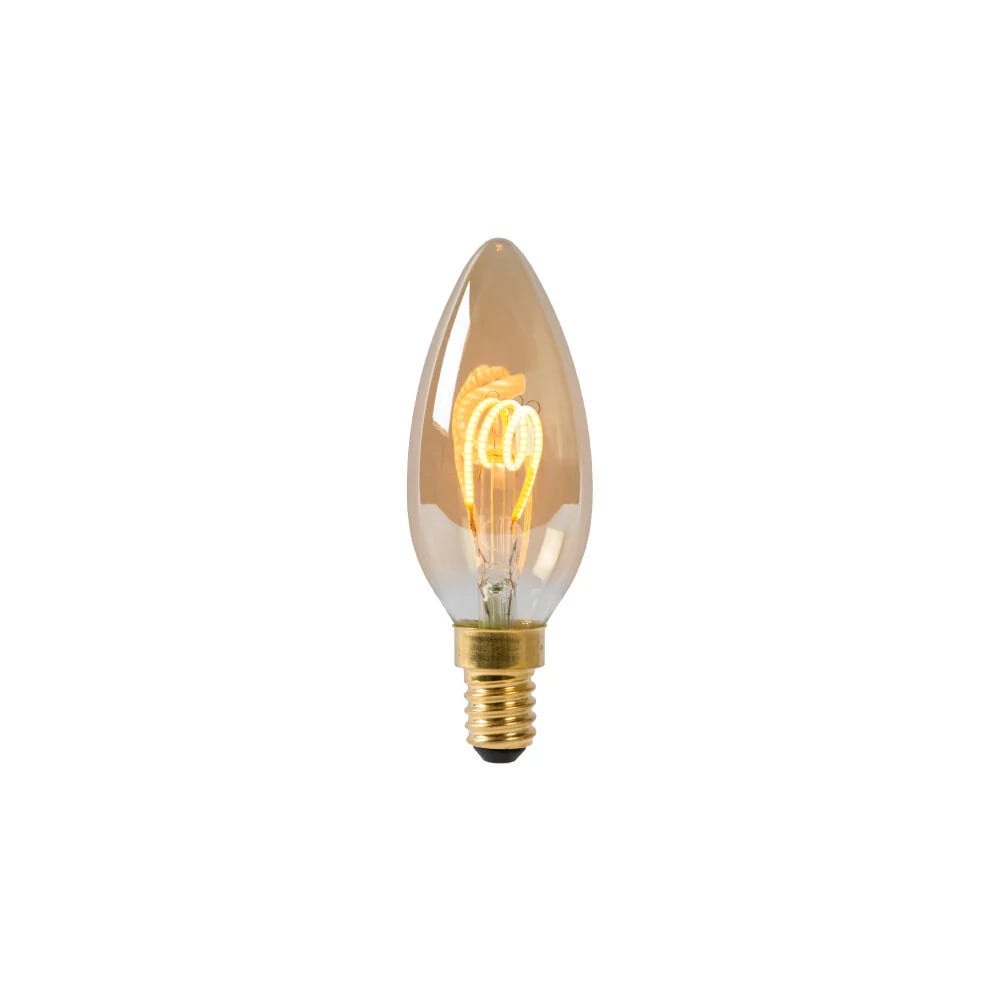 Lucide C35 Filament LED Lamp - E14 - 1x3W - 2200K - Amber - Ø 3,5 cm