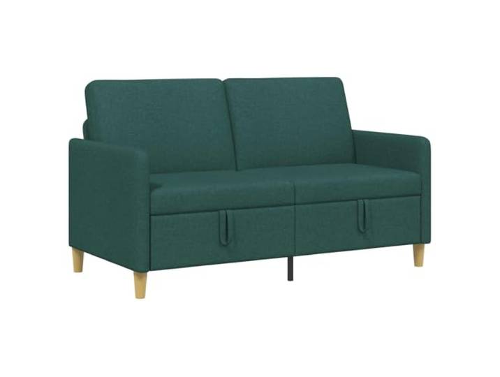 VIHHQGC Sofa mit Stauraum Dunkelgrün 152 cm Polyester Abnehmbare Bezüge, Schaum-Faser-Kissen, Metallrahmen, Braune Beine, Modernes Design