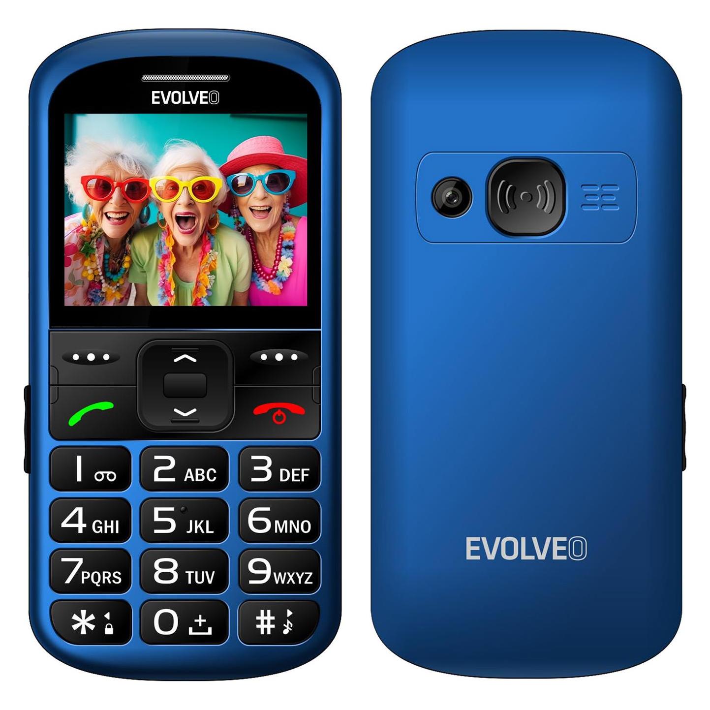 Evolveo EasyPhone XS, mobile phone for seniors, blue (2.20", 0.30 Mpx) (2055159658815)