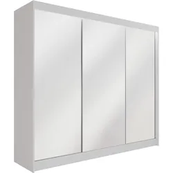KLEIDERSCHRANK AMOHA mit LED - 250 cm - Weiß