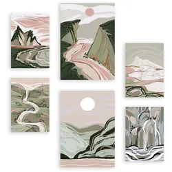 POSTER Set Mit 6 Komplexe Natur 1 A3 & A4 Rahmenlos