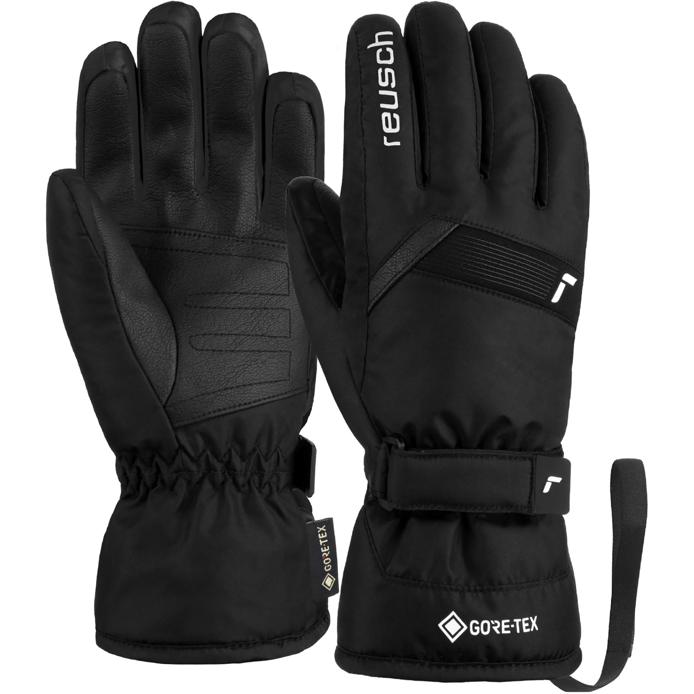 Reusch Flash GTX Kinder Fingerhandschuhe schwarz Größe 5 Skifahren Elastisch Wasserabweisend