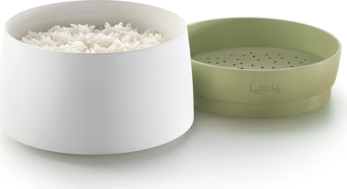 Lékué Schnellkochtopf für Quinoa und Reis grün