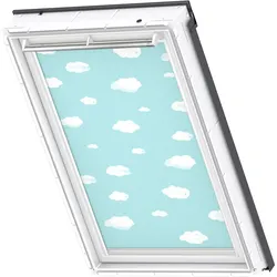 Disney & VELUX Goodnight Collection Verdunkelungsrollo DKL manuell Disney Blauer Himmel 4660, F04, GEL,Manuell,VELUX,weiße Schiene