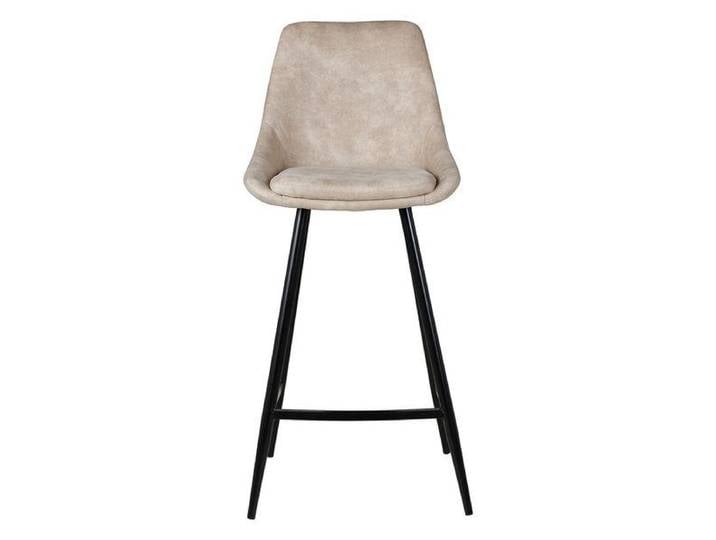 Chaise snack tissu effet daim beige