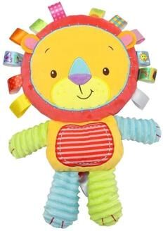 Uplift Picks Baby Elephant Lovey Plush Sensory Toy With Rattle And Bell lion