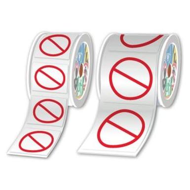 Brother Pre-Cut And Pre-Printed Prohibition Rolls Pictogram Only (50 mm) (LTZ12050FBAN)