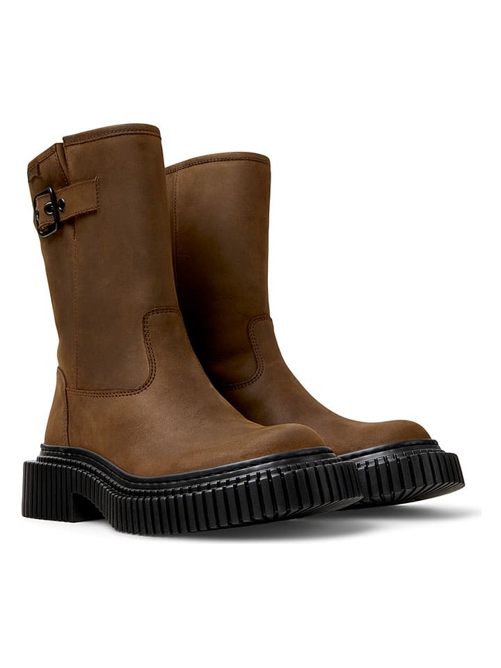 Camper Leder-Boots in Braun - 37