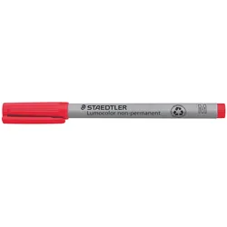 STAEDTLER Folienstift Lumocolor 1.0 mm, rot, non-permanent