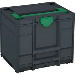 Tanos systainer3 Combi M 337 anthrazit (RAL 7016), Verschluss signalgrün (HKS 54 K), Griff signalgrün (HKS 54 K) - 83550048.250
