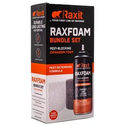 Raxit RAXFOAM 500ml Bundle Set - Schaum gegen Ratten und Mäuse - Mäusenetz