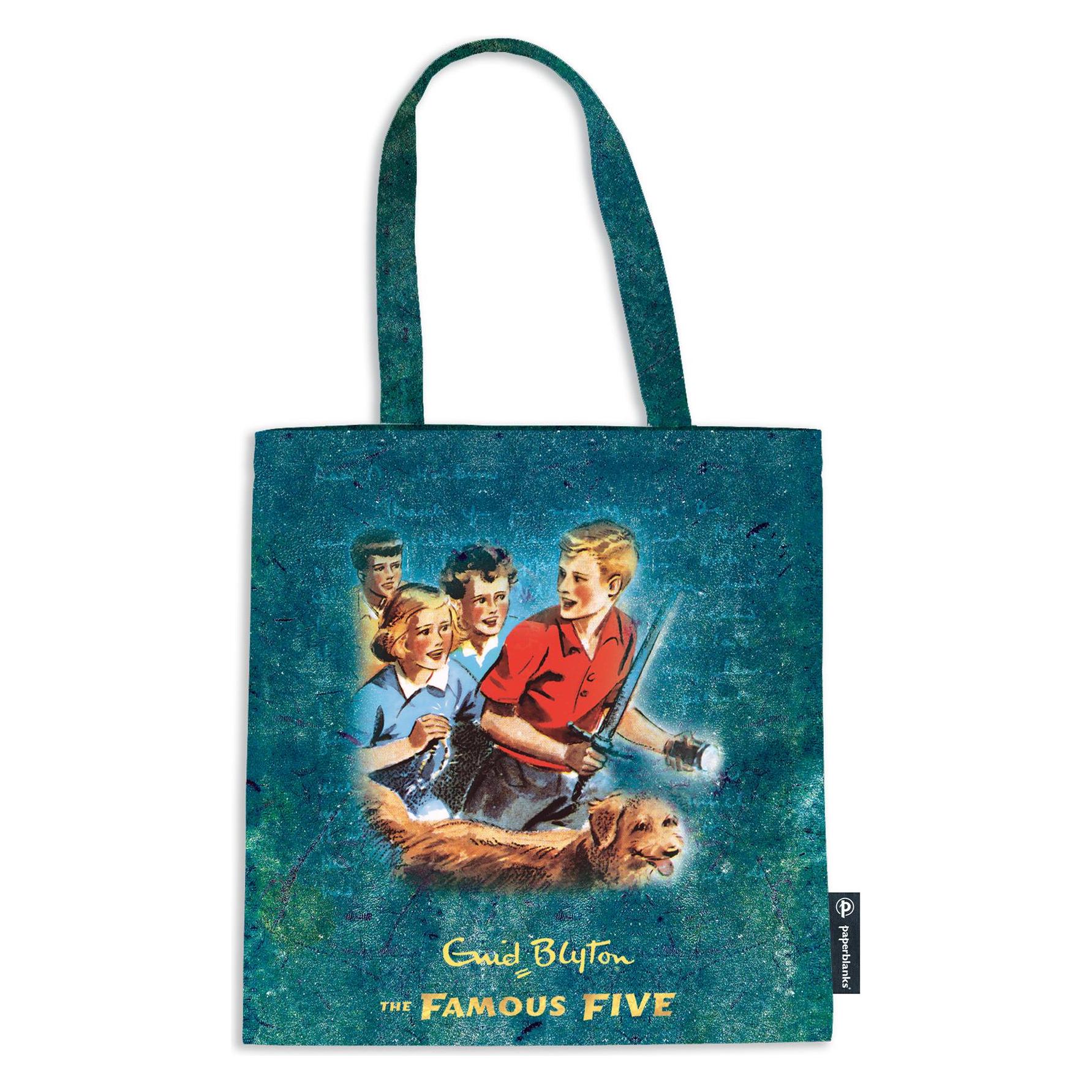 Paperblanks Stofftasche Die fünf Freunde Jute, 1 Stück, Blau (PA9849-2)