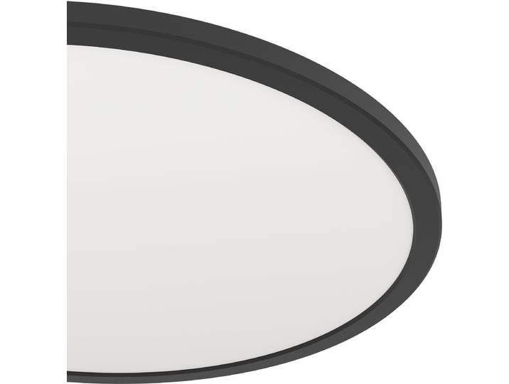 Eglo LED Plafonnier Rovito-R noir Ø 50 x 3 cm blanc chaud/blanc froid dimmable