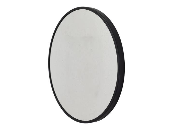 Loft42 Wandspiegel Rico Schwarz, Metall, 60x60x4 cm, Spiegel, Wandspiegel