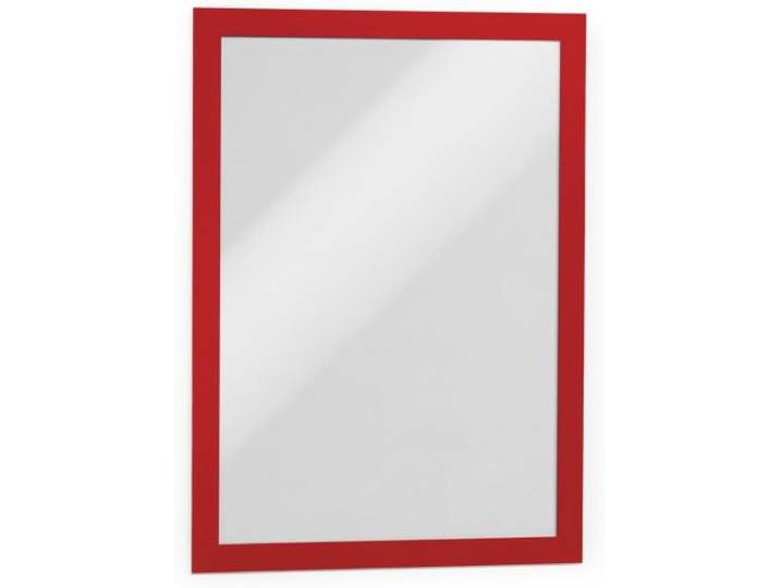 Durable 488203 Duraframe Boîte de 10 Cadres d'Affichages Repositionnables A4 Rouge