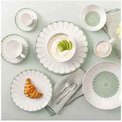 Villeroy & Boch Fleur Couleur Kaffeetasse mit Untertasse 160 ml - Vert