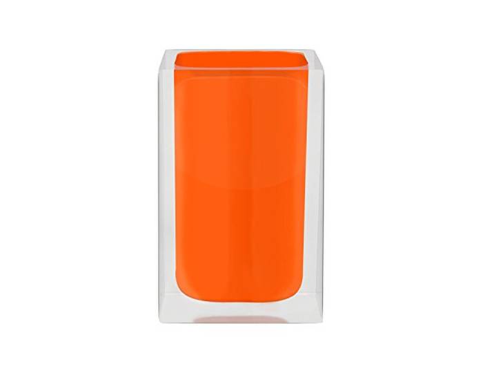 Grund Cube beker 7 x 7 x 11 cm grijs accessoires