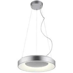 Just Light, Pendelleuchte, KETO ANIKA LED Pendelleuchte Steuerbare Lichtfarbe 26,5W Silber/Weiss 60-120cm 17075-21