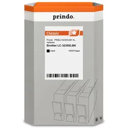 Prindo, Druckerpatrone, kompatibel mit Brother LC3235XLBK (BK)