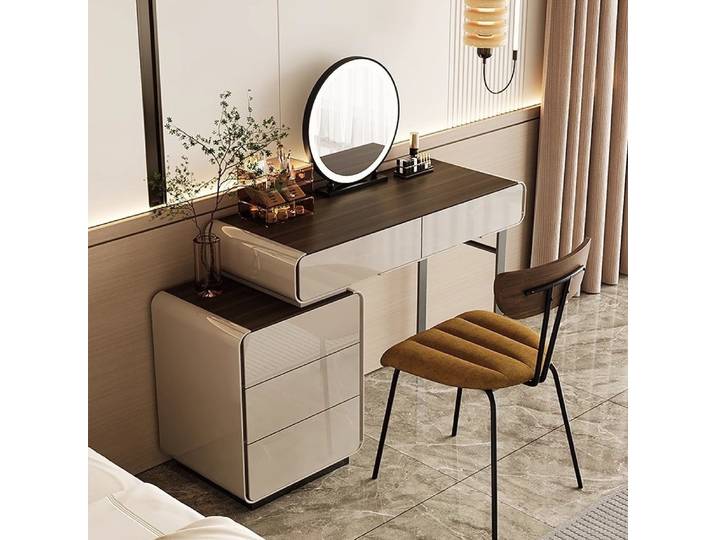 Table de toilette de luxe pour chambre à coucher avec tiroirs de rangement, coiffeuse moderne, commode, meubles de chambre