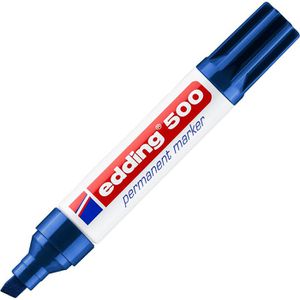 Edding Permanentmarker 500, Strichbreite 2 - 7 mm, blau