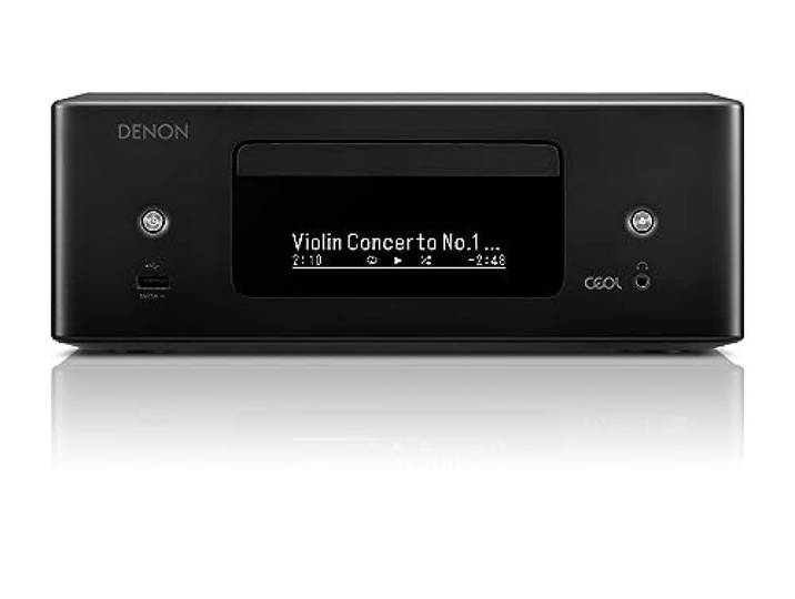 Denon RCD-N12DAB HiFi-systeem met CD-speler, Internetradio, Muziekstreaming, HEOS Multiroom, Bluetooth, WiFi, AirPlay 2, Alexa-compatibel - Zwart
