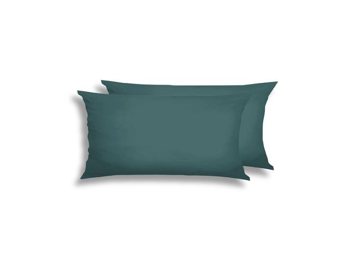 Kissenbezüge FLORELLA UNI jaspis Edel-Satin, 100% Baumwolle , blau (jaspis), B:40cm H:80cm L:80cm, Satin, Obermaterial: 100% Baumwolle CO., Kissenbezüge, Kissenbezüge