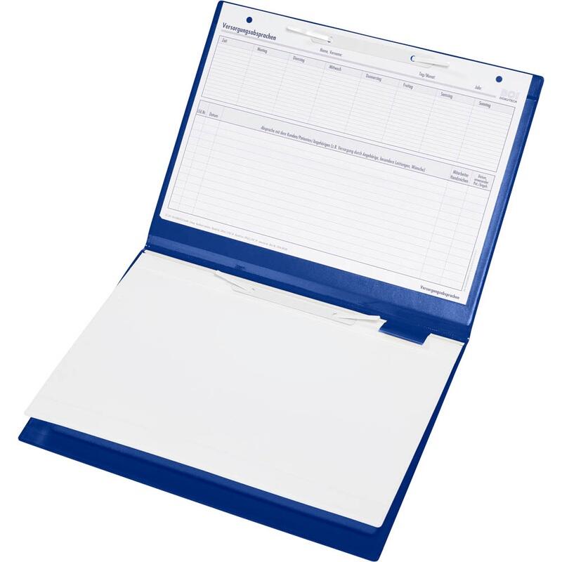 BOI DOKUTECH Patienten-Dokumentationsmappe für DIN A4 quer blau 9208-00335