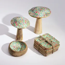 Med Mushroom -  15cm - Mediterranean Tile Pattern