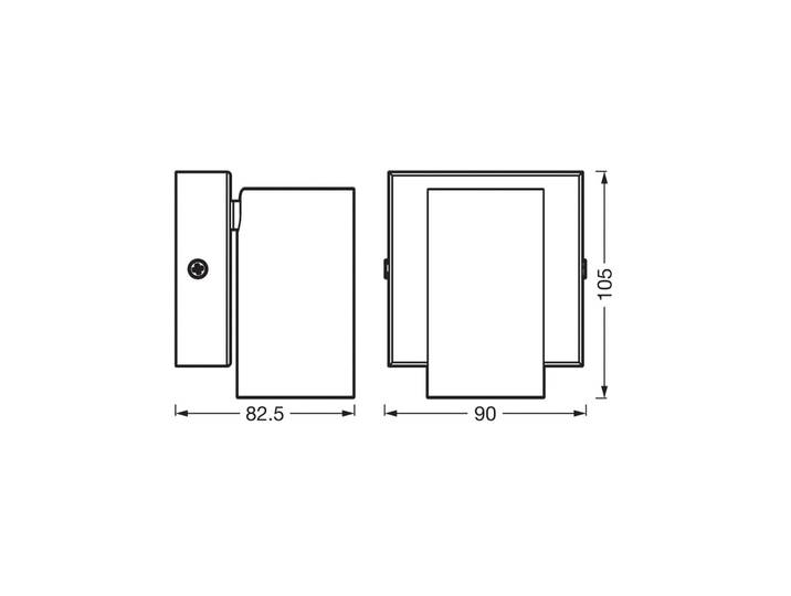 OSRAM Wandstrahler OCTAGON, weiß, 1-flg., GU10-LED 927 dim dimmbar, weiß / opal, für Wohn- / Esszimmer, Metall, Modern