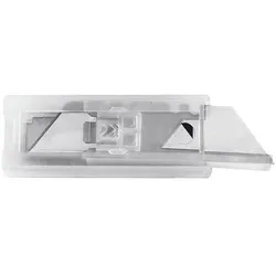 Westcott Trapez Ersatzklingen im Spender für Cutter und Teppichmesser, 1.8 cm