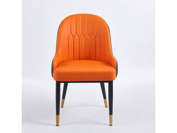 Chaise MAJO - Orange-Gris - Lot de 4 - Madrid Mobiliario