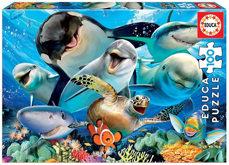 Puzzle 100 pcs Selfie Sous L´eau - Educa