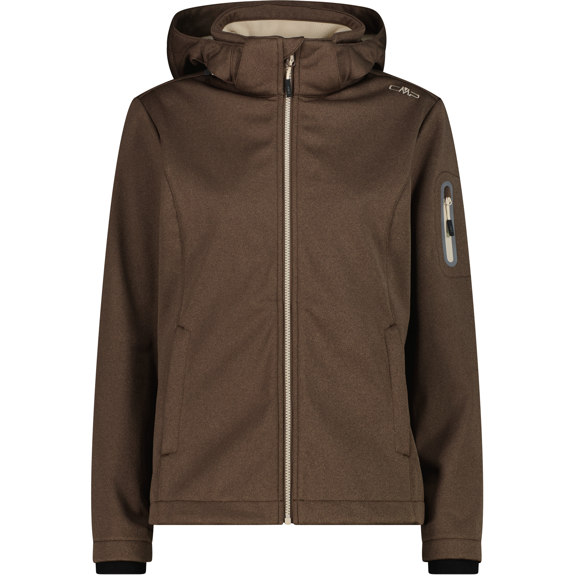 CMP Melange Damen Softshelljacke braun Größe S Trekking Wasserabweisend