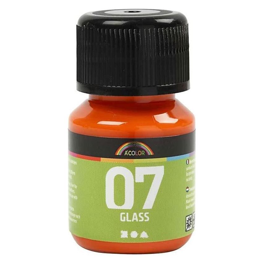 Creativ Company Permanente Glasverf - Oranje, 30ml (30 ml) (31387)