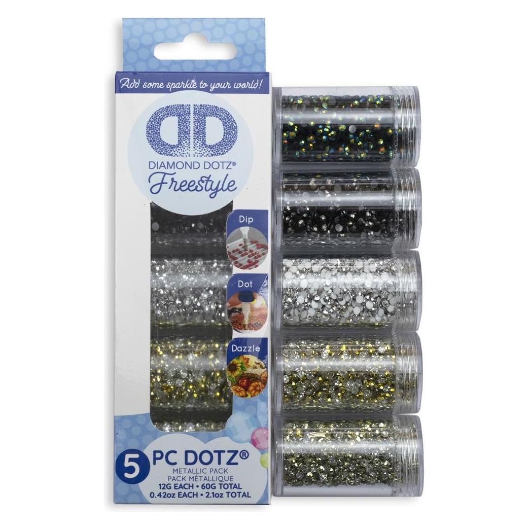 Diamond Dotz Diamond Painting 5 Metallicfarben (DDA014)