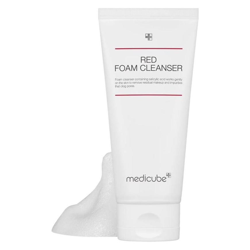 Medicube Red Foam Cleanser - Deeply Cleanses, Removes Impurities, Controls Sebum (Reinigungsschaum, 120 ml) (Medicube)