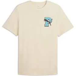 PUMA Herren Shirt GRAPHIC Varsity Tee, Größe M in Pink Pink