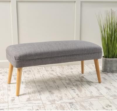 Desdemona Mid-Century Fabric Ottoman by Christopher Knight Home