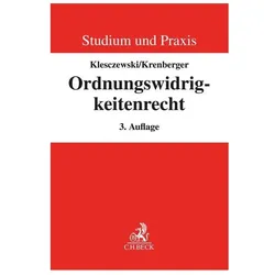 Klesczewski:Ordnungswidrigkeitenrecht, Fachbücher von Diethelm Klesczewski, Benjamin Krenberger