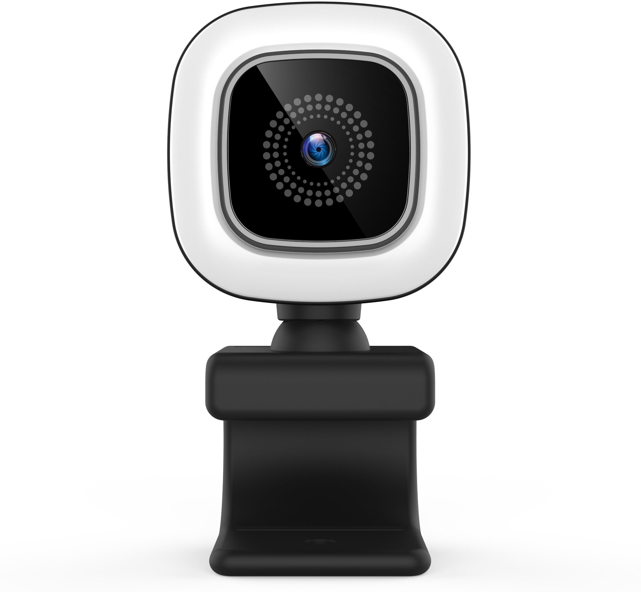 HYRICAN Webcam "HYRICAN ST-CAM554 UHD Webcam 3840x2160 Pixel mit Ringlicht 12MP", weiss (weiß), Camcorder, Webcam weiß Einheitsgröße