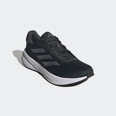 Laufschuh ADIDAS PERFORMANCE "RESPONSE", Damen, Gr. 40, grau (carbon, iron metallic, core schwarz), Synthetik, Textil, Schuhe Laufschuh