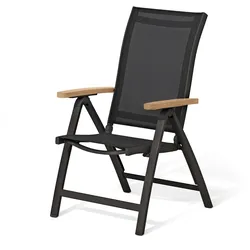 Tchibo - Hochlehner »Elin« mit verstellbarer Rückenlehne - 61,9x71,1x107,2cm - schwarz -