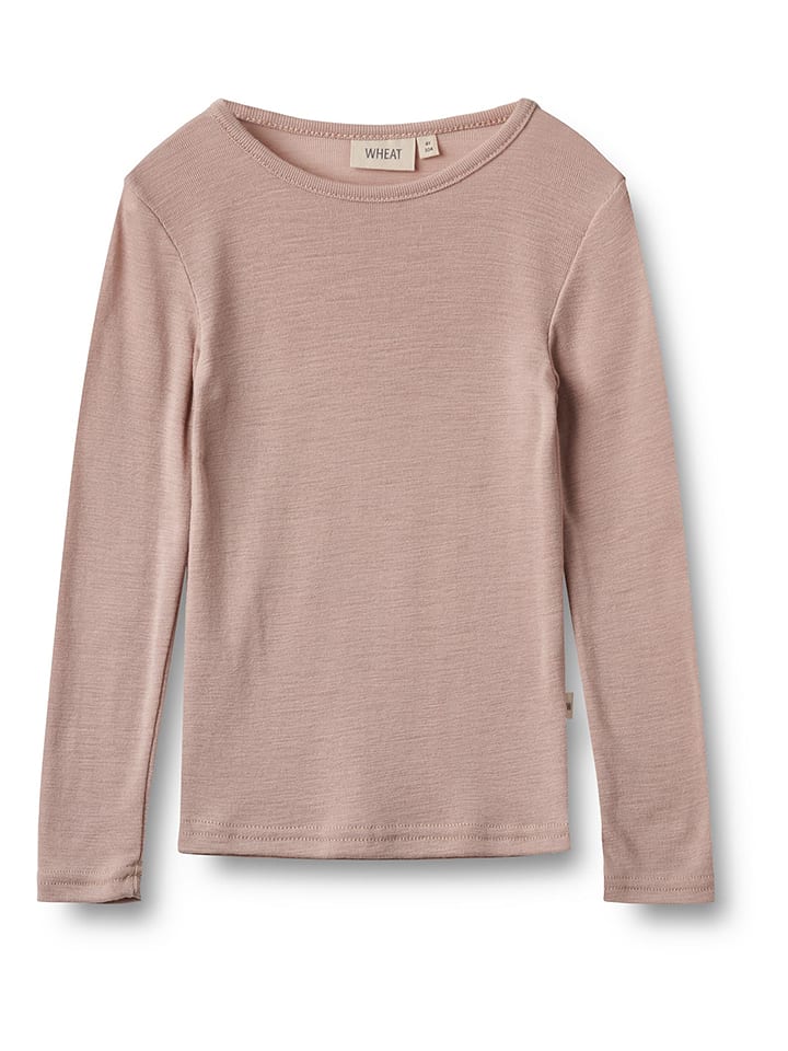 Wheat Woll-Longsleeve ''Alfie'' in Rosa - 104