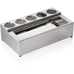 WAS Germany - Buffet-Station für 5 Köcher & GN Behälter, Chromnickelstahl