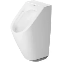 Duravit ME by Starck Urinal, Elektronik-Urinal für Netzanschluss, Rimless, ohne Fliege, mit Steuerung, Weiß hochglänzend mit DuraShield, 280931AA93