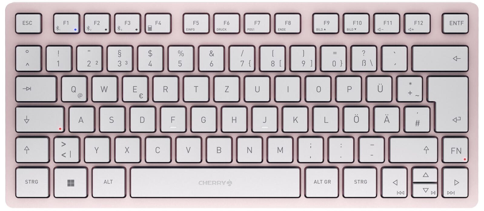 Cherry Tastatur kabellos KW7100 MINI BT kirschblüte JK-7100DE-19
