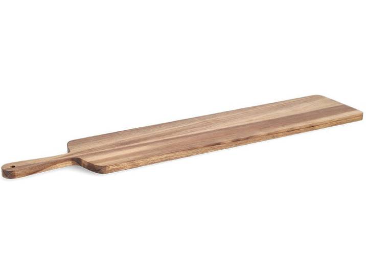 Servierbrett ZELLER PRESENT, beige (natur), B:15,5cm H:1,5cm L:75cm, Massivholz, Schneidebretter, Servierbrett, stilvoll
