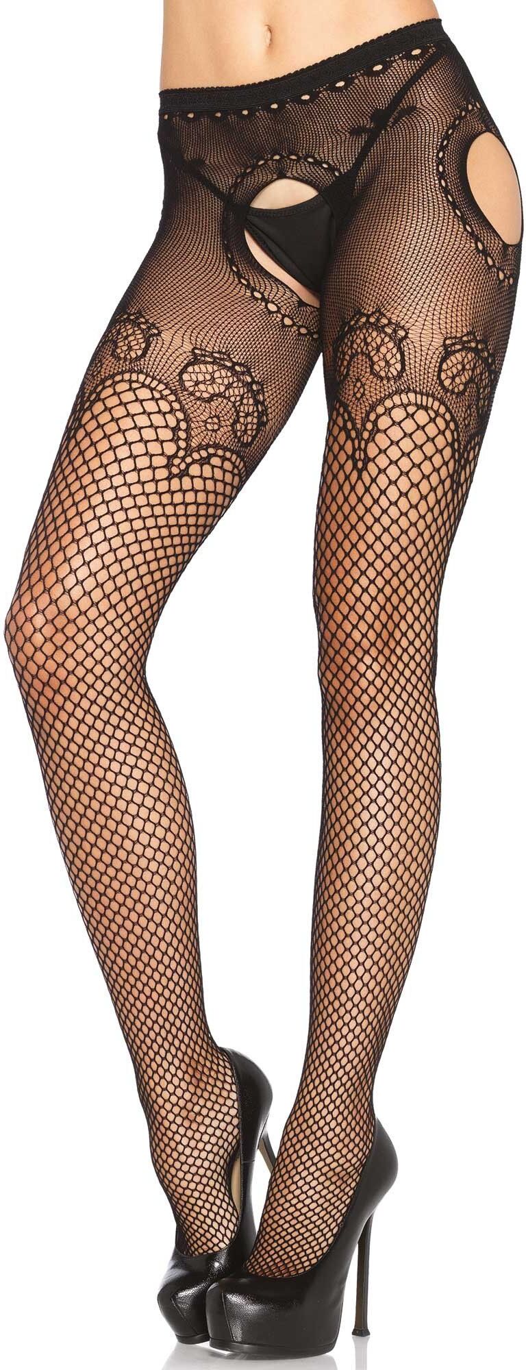 Leg Avenue Collant ouvert baroque